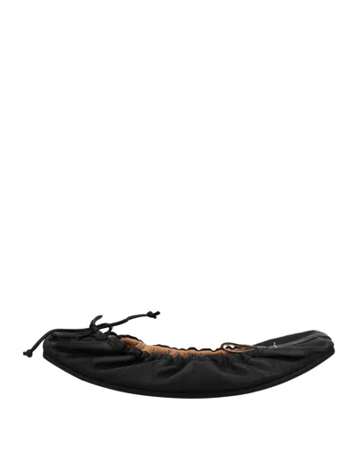 Mm6 Maison Margiela Ballet Flats In Black