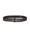Mm6 Maison Margiela Woman Belt Black Size Onesize Cow Leather In Black
