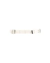 Mm6 Maison Margiela Woman Belt White Size Onesize Soft Leather, Textile Fibers In White