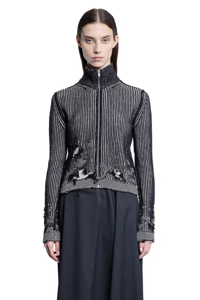 Mm6 Maison Margiela Woman Black&white Knitwear