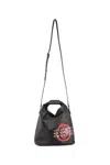 Mm6 Maison Margiela Digital Shoulder Bag In Black