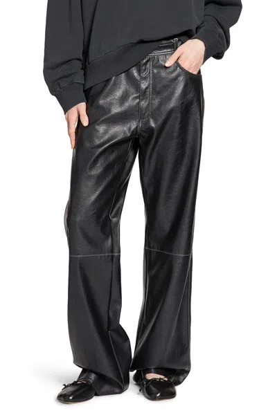 Mm6 Maison Margiela Woman Black Trousers