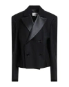 Mm6 Maison Margiela Woman Blazer Black Size 4 Wool, Polyamide, Polyester In Black