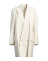 Mm6 Maison Margiela Woman Blazer Cream Size 6 Polyester, Viscose, Elastane In White