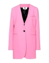 Mm6 Maison Margiela Woman Blazer Pink Size 2 Polyester, Viscose, Elastane