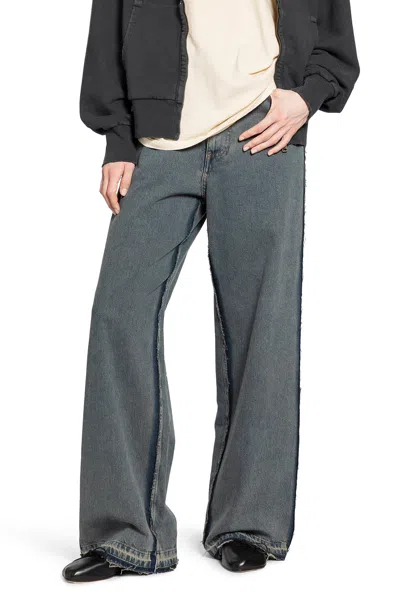 Mm6 Maison Margiela Woman Blue Jeans