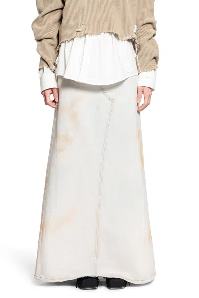 Mm6 Maison Margiela Woman Blue Skirts