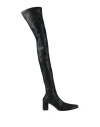Mm6 Maison Margiela Woman Boot Black Size 8 Textile Fibers