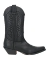 Mm6 Maison Margiela Pointed Toe Leather Boots With Double Pull-tabs In Black