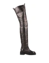 Mm6 Maison Margiela Woman Boot Bronze Size 8 Soft Leather In Yellow