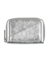 Mm6 Maison Margiela Woman Cardholder Silver Size - Cow Leather In Silver