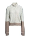Mm6 Maison Margiela Woman Cardigan Ivory Size M Acrylic, Virgin Wool In White