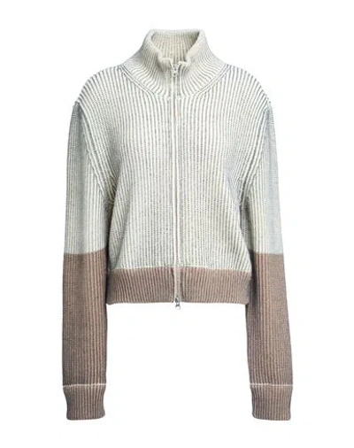 Mm6 Maison Margiela Woman Cardigan Ivory Size M Acrylic, Virgin Wool In White