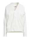 Mm6 Maison Margiela Woman Cardigan Off White Size L Polyester, Viscose In Off White