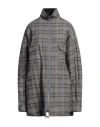 Mm6 Maison Margiela Gray Check Jacket In Grey
