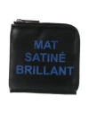 Mm6 Maison Margiela Woman Coin Purse Black Size - Cow Leather In Black