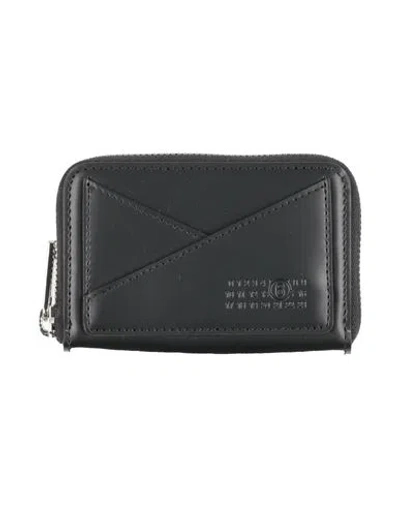 Mm6 Maison Margiela Woman Coin Purse Black Size - Leather