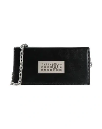 Mm6 Maison Margiela Woman Cross-body Bag Black Size - Cow Leather, Zinc, Aluminum, Copper