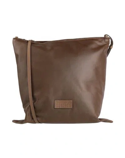Mm6 Maison Margiela Woman Cross-body Bag Brown Size - Cow Leather