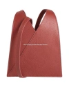 Mm6 Maison Margiela Woman Cross-body Bag Burgundy Size - Cow Leather In Red