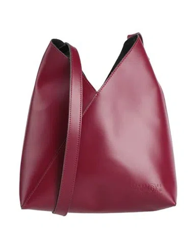 Mm6 Maison Margiela Woman Cross-body Bag Garnet Size - Cow Leather