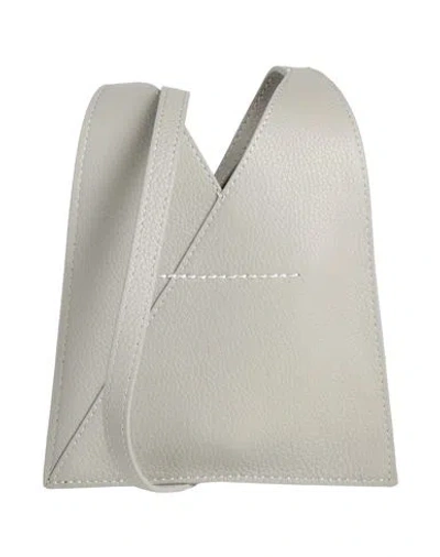 Mm6 Maison Margiela Woman Cross-body Bag Grey Size - Cow Leather