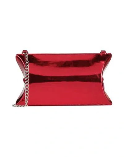 Mm6 Maison Margiela Woman Cross-body Bag Red Size - Cow Leather, Iron