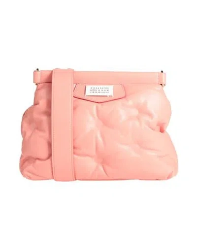 Mm6 Maison Margiela Woman Cross-body Bag Salmon Pink Size - Cow Leather