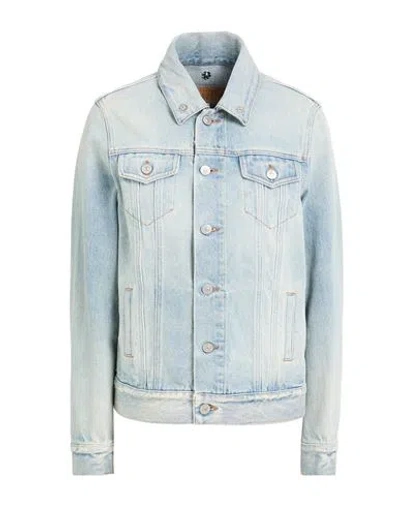 Mm6 Maison Margiela Woman Denim Outerwear Blue Size 10 Cotton