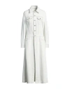 Mm6 Maison Margiela Lightweight Long Denim Coat In Blue