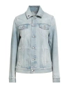 Mm6 Maison Margiela Woman Denim Outerwear Blue Size 6 Cotton In Blue