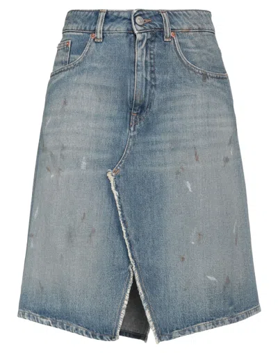 Mm6 Maison Margiela Denim Skirts In Blue