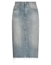 Mm6 Maison Margiela Woman Denim Skirt Blue Size 8 Cotton In Blue