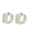 Mm6 Maison Margiela Woman Earrings Silver Size - Brass In Silver