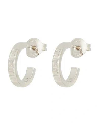 Mm6 Maison Margiela Woman Earrings Silver Size - Brass In Metallic