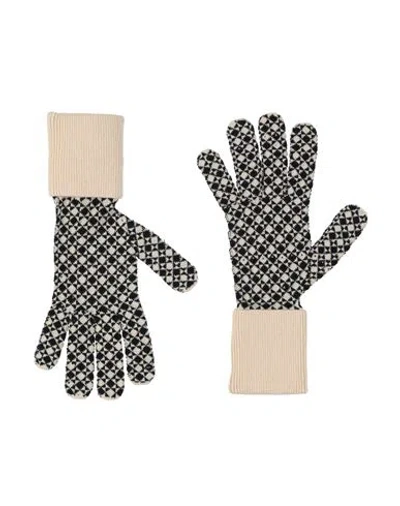 Mm6 Maison Margiela Woman Gloves Black Size M Cotton