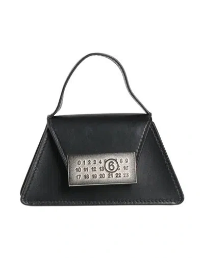 Mm6 Maison Margiela Woman Handbag Black Size - Cow Leather