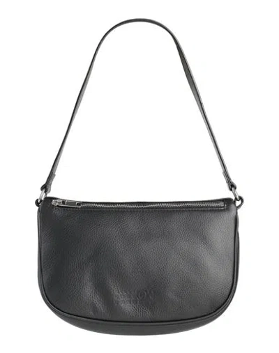 Mm6 Maison Margiela Gestufte Schultertasche In Black
