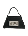 Mm6 Maison Margiela Woman Handbag Black Size - Cow Leather, Zinc, Aluminum, Copper