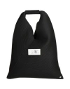 Mm6 Maison Margiela Woman Handbag Black Size - Polyester, Cow Leather, Copper In Black