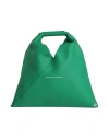 Mm6 Maison Margiela Woman Handbag Green Size - Bovine Leather, Copper