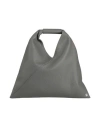 Mm6 Maison Margiela Woman Handbag Lead Size - Bovine Leather, Copper In Grey