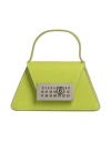 Mm6 Maison Margiela Woman Handbag Lime Green Size - Cow Leather, Zinc, Aluminum, Copper In Green