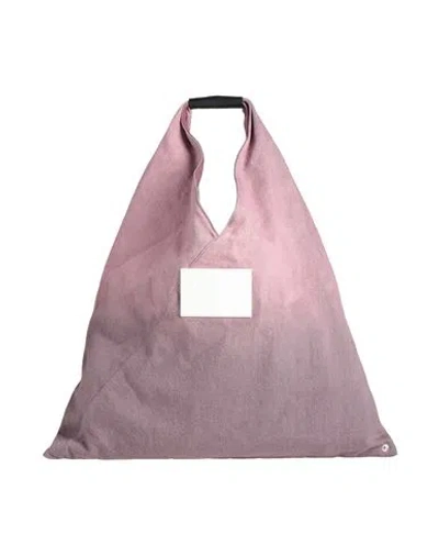 Mm6 Maison Margiela Woman Handbag Mauve Size - Textile Fibers In Purple