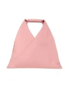 Mm6 Maison Margiela Woman Handbag Pink Size - Bovine Leather, Copper