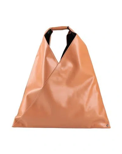 Mm6 Maison Margiela Woman Handbag Tan Size - Textile Fibers In Brown