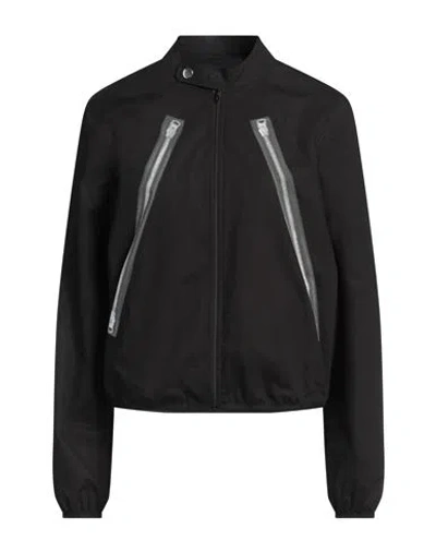 Mm6 Maison Margiela Woman Jacket Black Size 6 Cotton