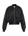 Mm6 Maison Margiela Woman Jacket Black Size 6 Polyamide