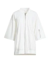 Mm6 Maison Margiela Off-white Zip Bomber In White