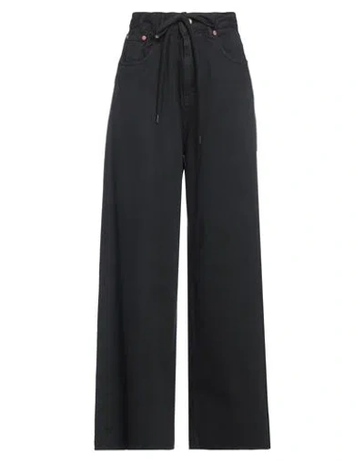 Mm6 Maison Margiela Woman Jeans Black Size 26 Cotton